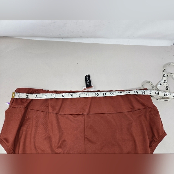 La Blanca Womens Swim Suit Bottoms Sz 18W Highwasted Clay Color High Cut Leg - Picture 13 of 13